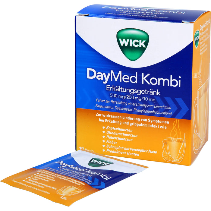 WICK DayMed Kombi Erkältungsgetränk Pulver, 10 pcs. Sachets