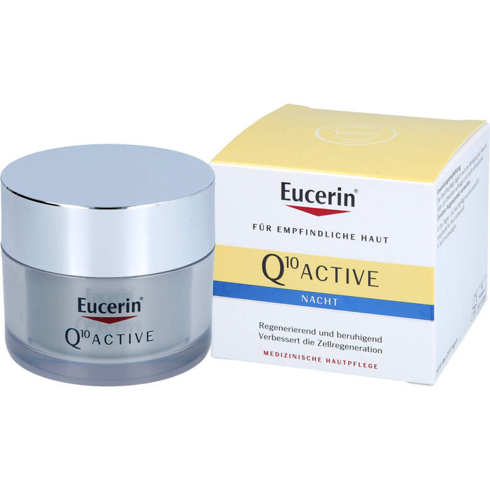 Eucerin Q10 Active Anti-Falten Nachtpflege Creme, 50 ml Creme