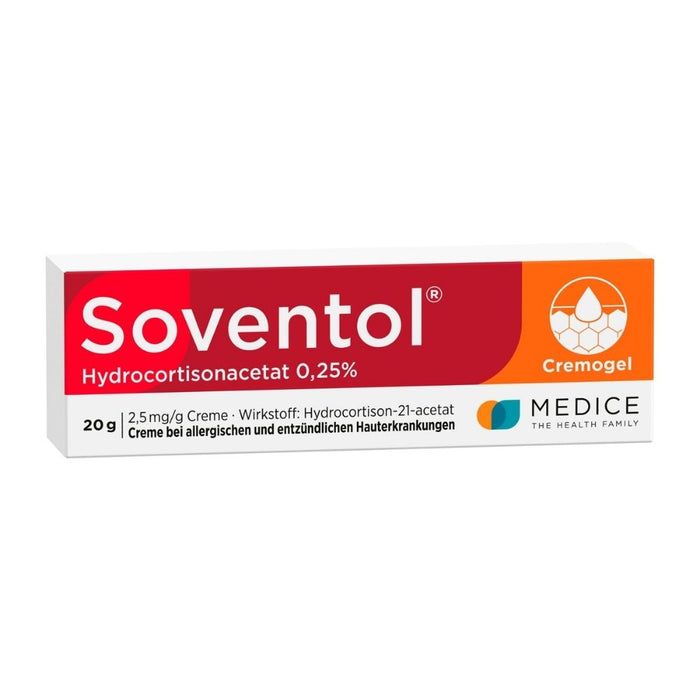 Soventol HydroCortisonAcetat 0,25 % Creme, 20 g Crème