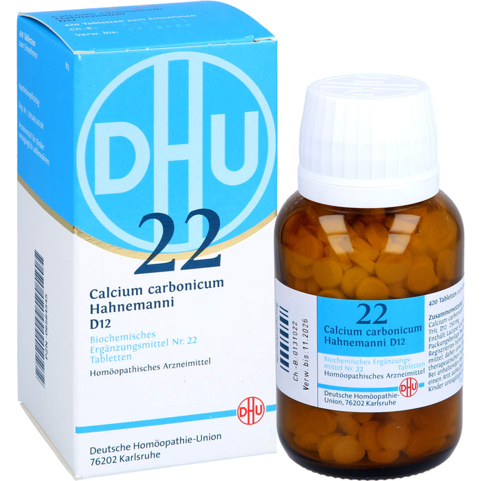 DHU Biochemie 22 Calcium carbonicum D12 Tabletten, 420 pcs. Tablets