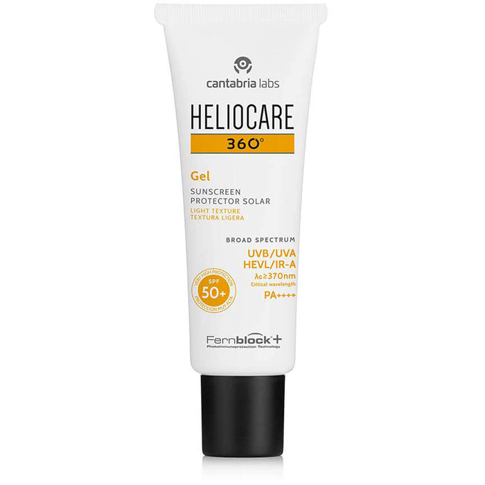 Heliocare 360° Gel SPF50+ Sunscreen protector solar, 50 ml Gel