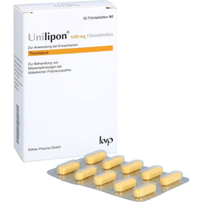 Unilipon 600 mg Filmtabletten, 30 St FTA