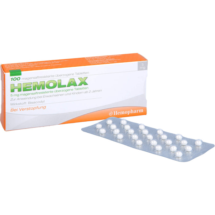 Hemolax 5mg Tmr, 100 St TMR