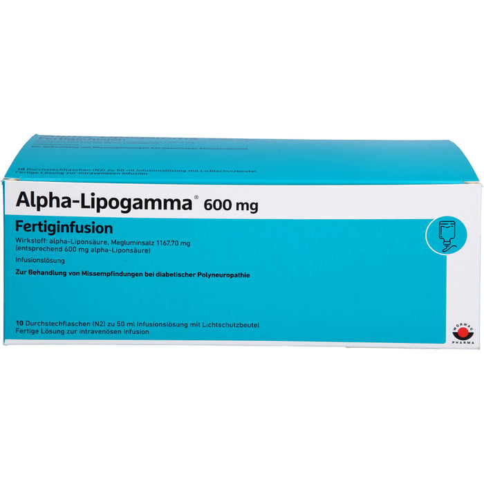 Alpha-Lipogamma 600 mg Fertiginfusion, 10X50 ml INF