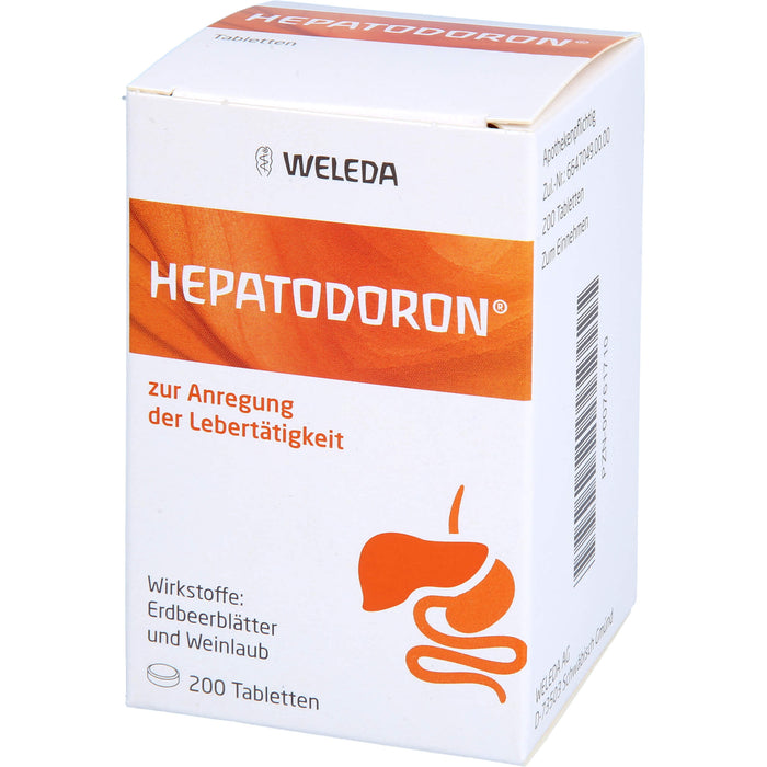 WELEDA Hepatodoron zur Anregung der Lebertätigkeit Tabletten, 200 pcs. Tablets