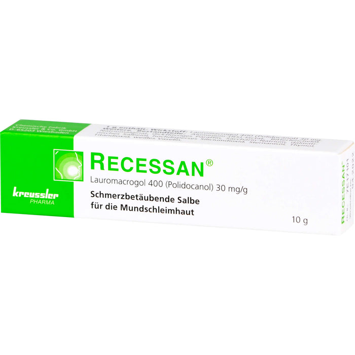 RECESSAN schmerzbetäubende Salbe, 10 g Ointment