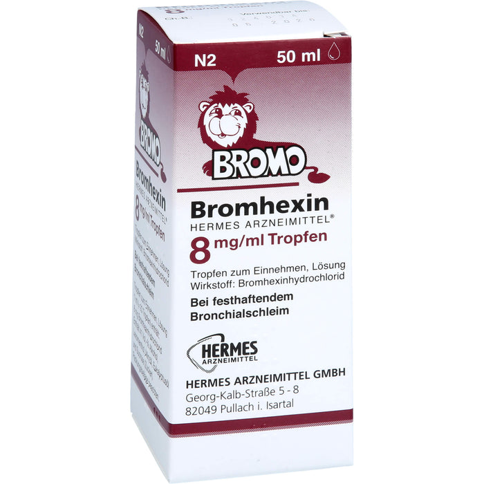 Bromhexin Hermes 8mg/ml Tr, 50 ml TEI