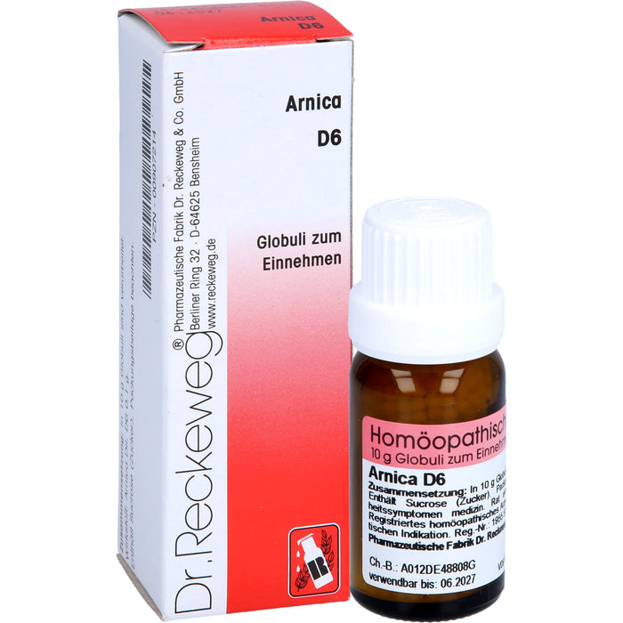 DR. RECKEWEG & CO Arnica D 6 Globuli, 10 g Globules