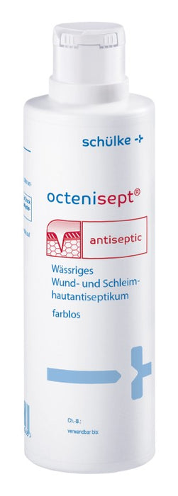 octenisept - wässriges Wund- und Schleimhautantiseptikum mit guter Verträglichkeit, schmerzfreier Anwendung und schneller Wirkung, 250 ml Lösung