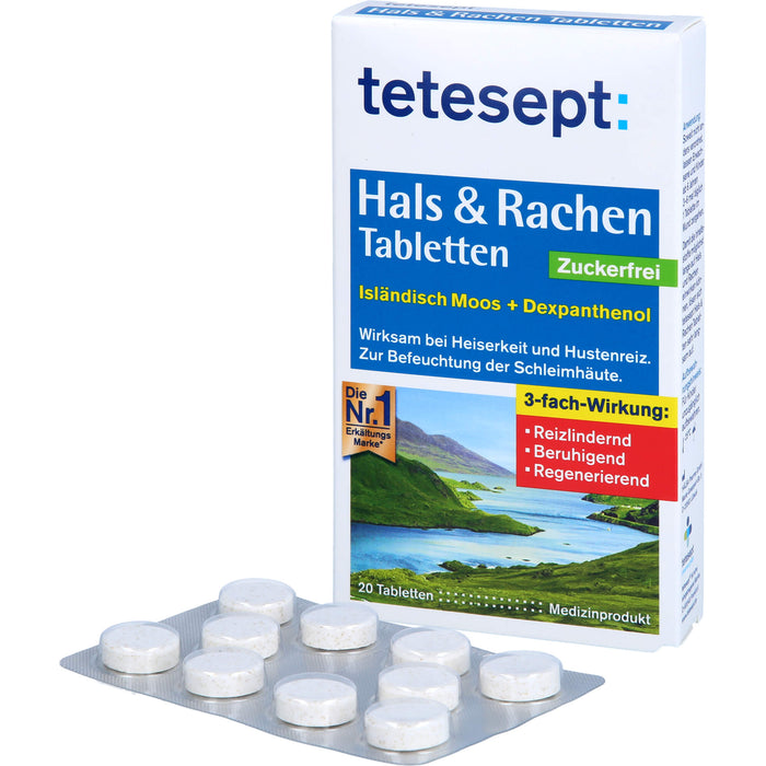 tetesept Hals & Rachen Tabletten, 20 St LUT