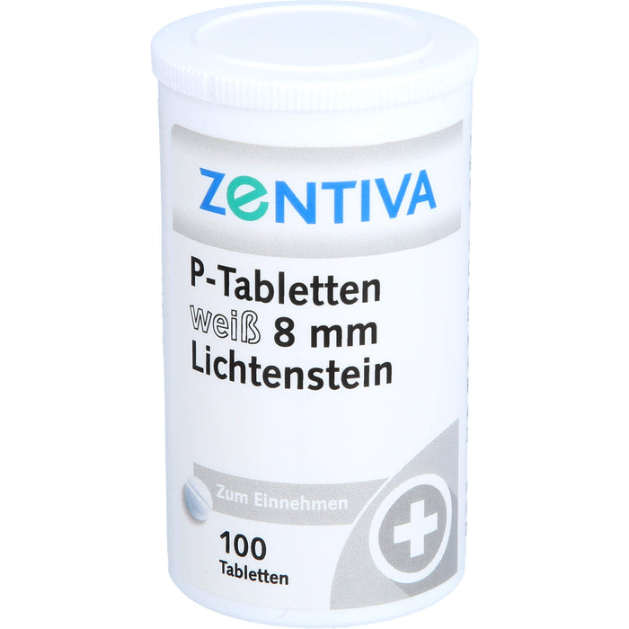 Lichtenstein P-Tabletten weiß 8 mm, 100 pc Tablettes