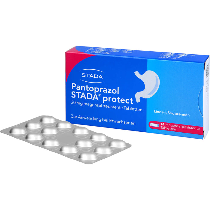 Pantoprazol STADA protect 20 mg Tabletten bei Sodbrennen, 14 St. Tabletten