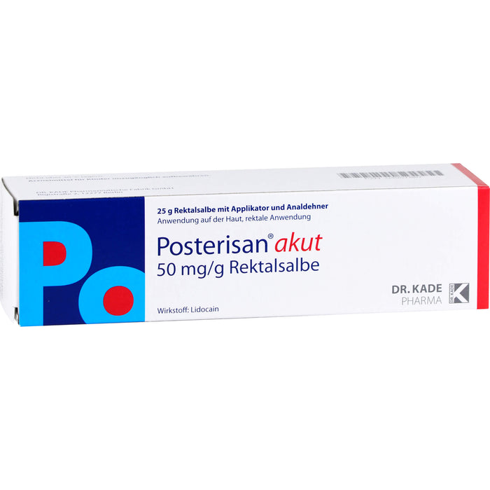 Posterisan akut 50 mg/g Rektalsalbe mit Applikator und Analdehner, 25 pcs. Device