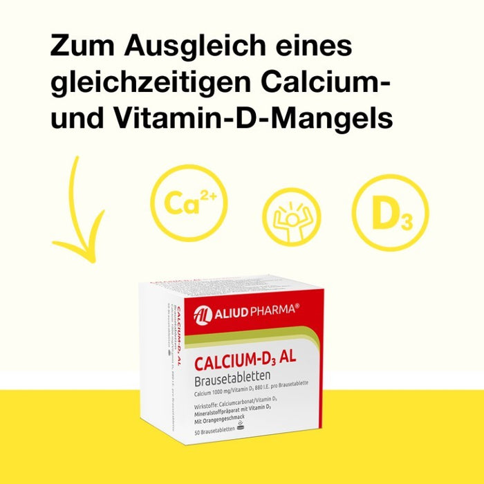 Calcium-D3 AL Brausetabletten, 50 pc Tablettes