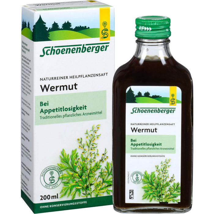 Schoenenberger Wermut naturreiner Heilpflanzensaft, 200 ml Solution
