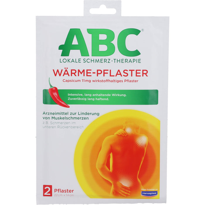 ABC Wärme-Pflaster zur Linderung von Muskelschmerzen, 2 pcs. Patch