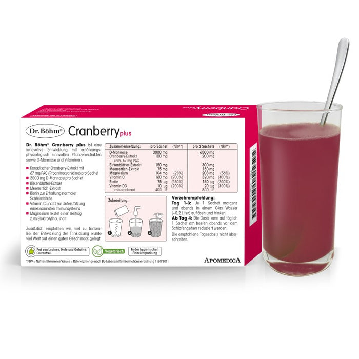 Dr Böhm Cranberry plus Sachets, 10 pc Sachets