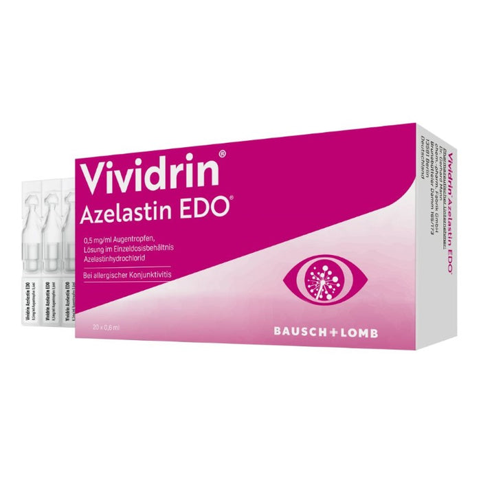 Vividrin Azelastin EDO Augentropfen, Lösung im Einzeldosisbehältnis, 20 pcs. Single-dose pipettes