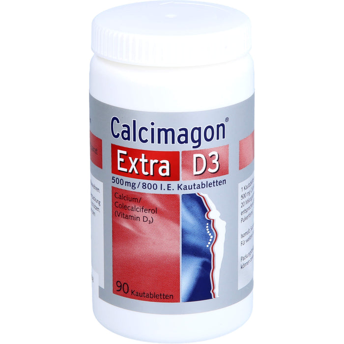 Calcimagon Extra D3 500 mg / 800 I.E. Kautabletten, 90 pcs. Tablets