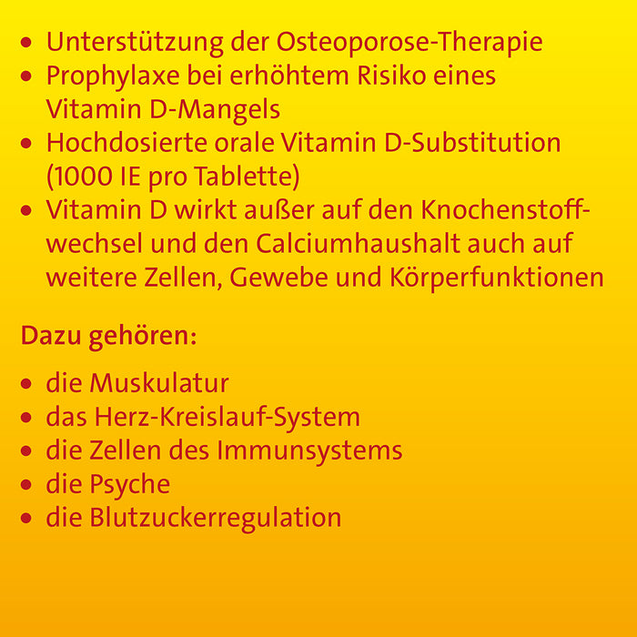 Vitamin D3 Hevert bei Mangel und erhöhtem Bedarf, 100 St. Tabletten