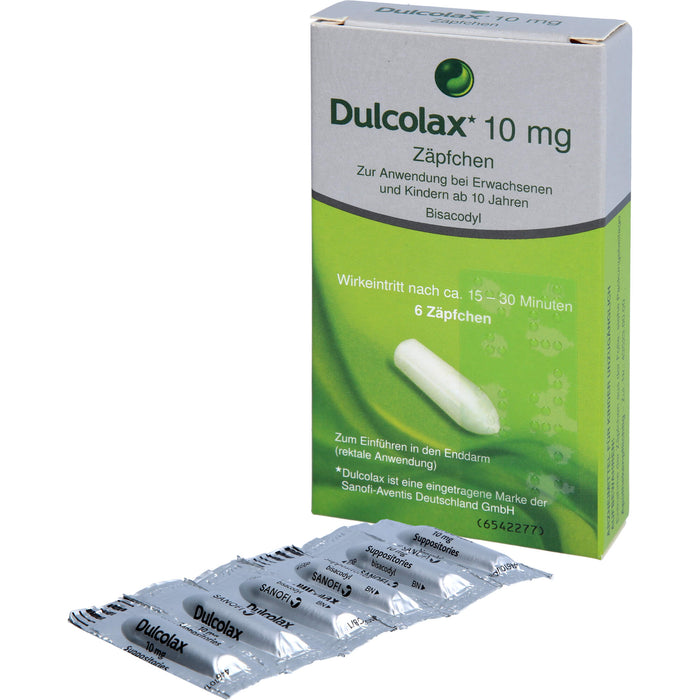 Dulcolax Zäpfchen Reimport Kohlpharma, 6 pc Suppositoires