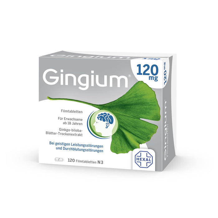 Gingium 120 mg Filmtabletten, 120 pcs. Tablets