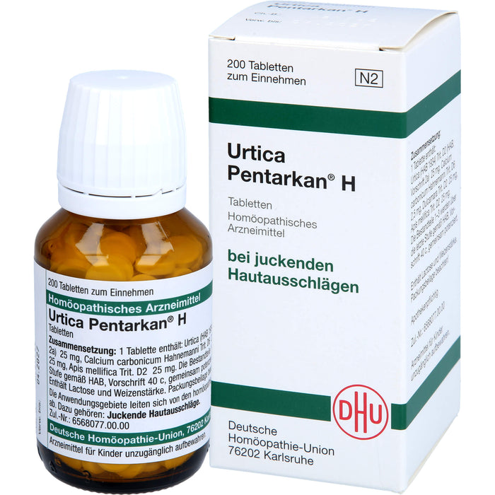 DHU Urtica Pentarkan H Tabletten bei juckenden Hautausschlägen, 200 pc Tablettes