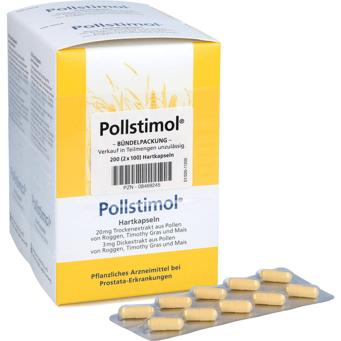 Pollstimol Hartkapseln bei Prostata-Erkrankungen, 200 pcs. Capsules