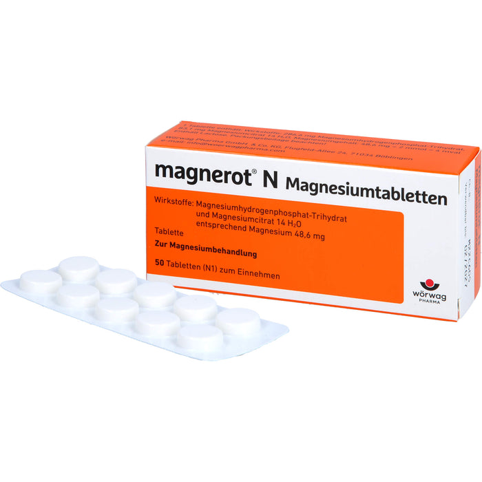 magnerot N Magnesiumtabletten, 50 St. Tabletten