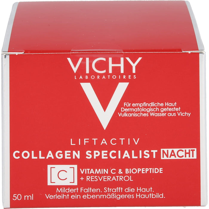 VICHY Liftactiv Collagen Specialist Nacht Anti-Aging Nachtcreme, 50 ml Creme