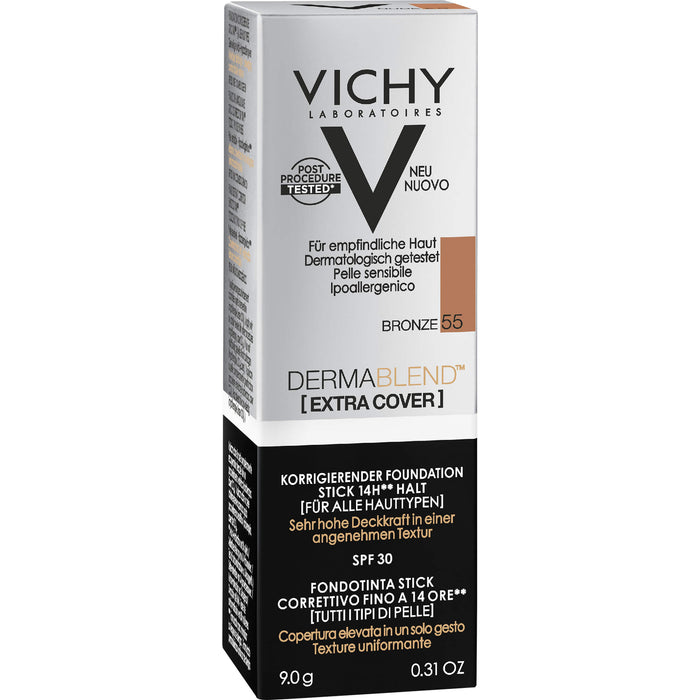 VICHY Dermablend Extra Cover Stick 55 zur Abdeckung farblicher Unebenmäßigkeiten, 9 g Crème