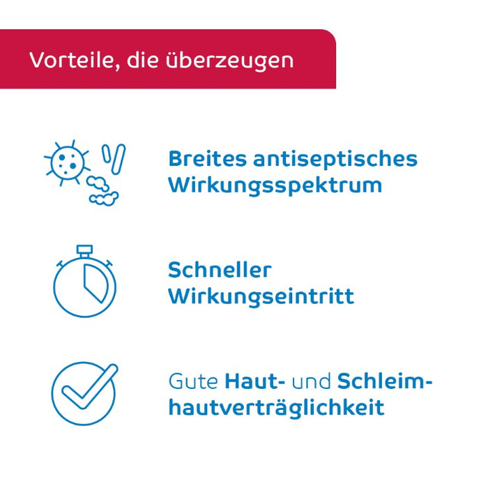 octenisept - wässriges Wund- und Schleimhautantiseptikum mit guter Verträglichkeit, schmerzfreier Anwendung und schneller Wirkung, 250 ml Solution