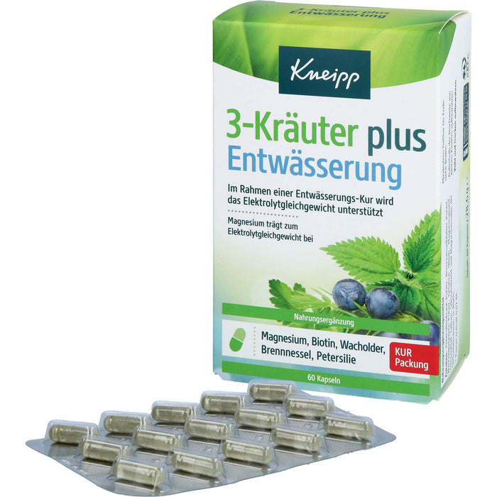 Kneipp 3-Kräuter plus Entwässerung, 60 St KAP