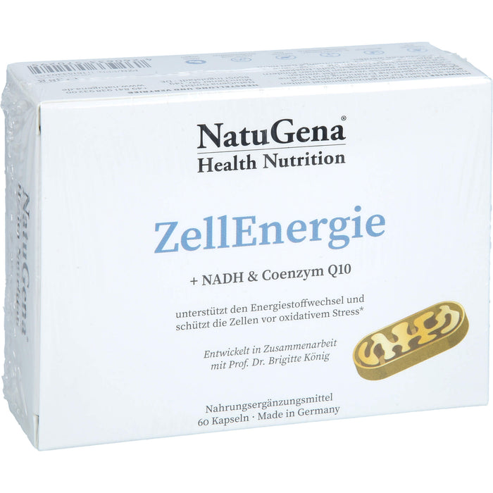 NatuGena ZellEnergie Kapseln unterstützt den Energiestoffwechsel und schützt die Zellen vor oxidativem Stress, 60 pcs. Capsules