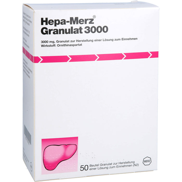 Hepa-Merz Granulat 3000 Lebertherapeutikum, 50 pc Sachets