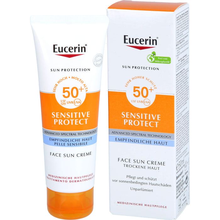 Eucerin Sensitive Protect Face Sun Creme LSF 50+, 50 ml Cream