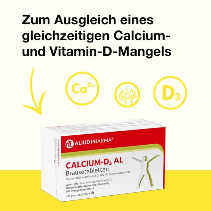 Calcium-D3 AL Brausetabletten, 100 pc Tablettes