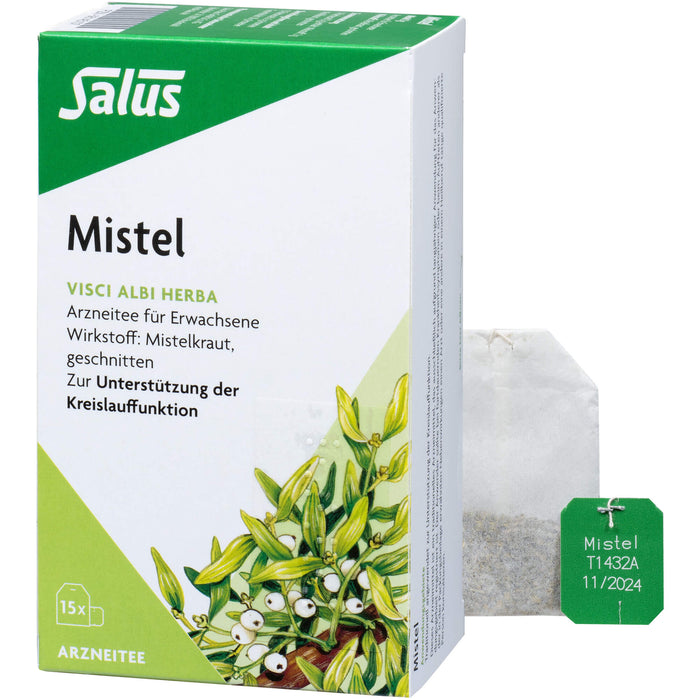 Salus Mistel Arzneitee zur Unterstützung der Kreislauffunktion, 15 pc Sac filtrant