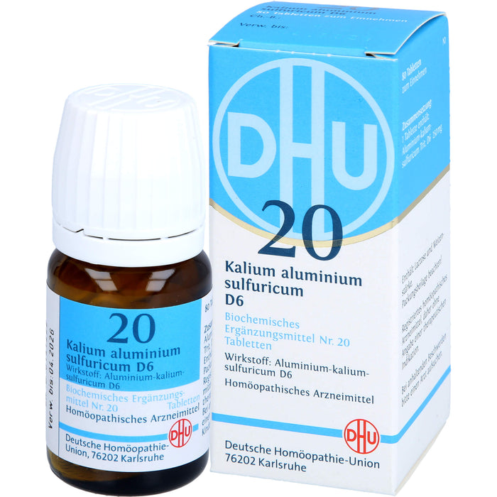 DHU Schüßler-Salz Nr. 20 Kalium aluminium sulfuricum D6 Tabletten, 80 pc Tablettes