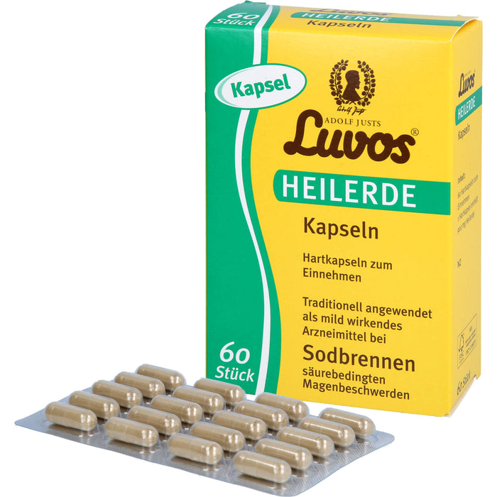 Luvos Heilerde Kapseln bei Sodbrennen, 60 pcs. Capsules