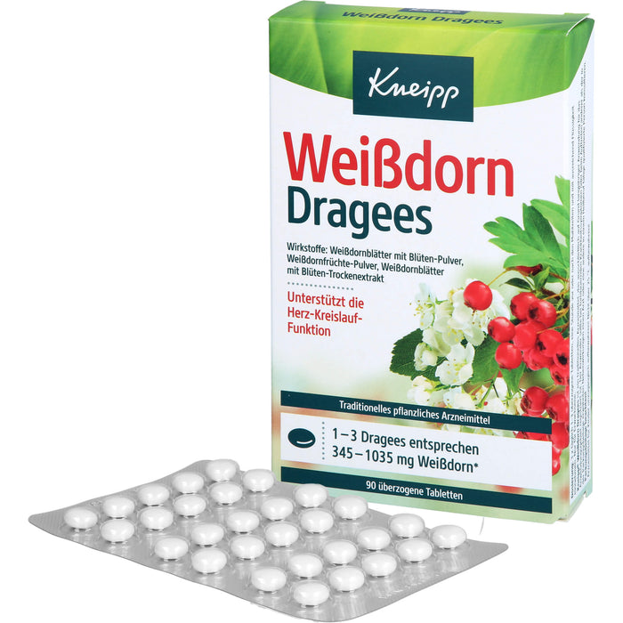 Kneipp Weißdorn Dragees, 90 pc Tablettes