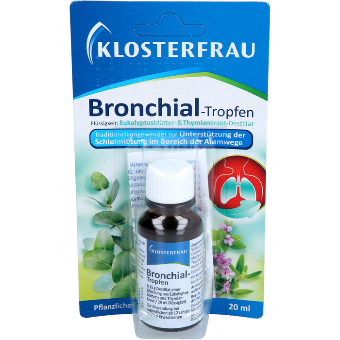 KLOSTERFRAU Bronchial-Tropfen zur Unterstützung der Schleimlösung im Bereich der Atemwege, 20 ml Solution