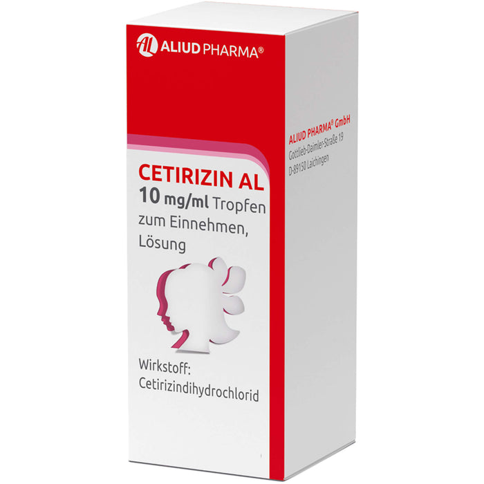 Cetirizin AL 10 mg / ml Tropfen bei Allergien, 10 ml Solution