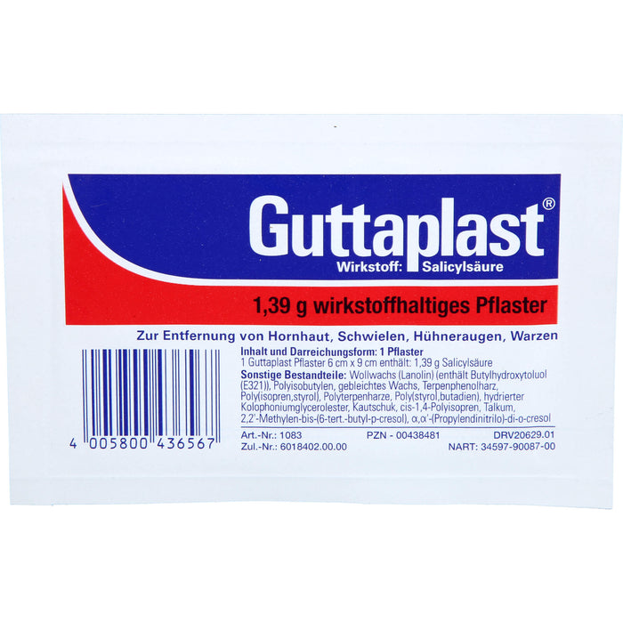 Guttaplast 6 cm x 9 cm Pflaster, 1 pcs. Patch