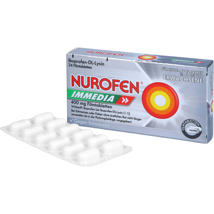 Nurofen Immedia 400 mg Filmtabletten bei Schmerzen, 24 St. Tabletten