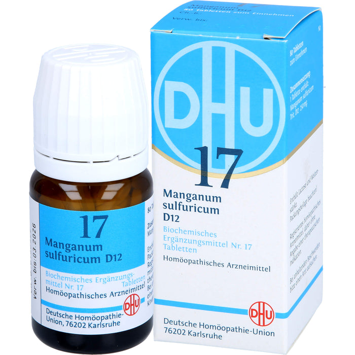 DHU Schüßler-Salz Nr. 17 Manganum sulfuricum D12 Tabletten, 80 pcs. Tablets