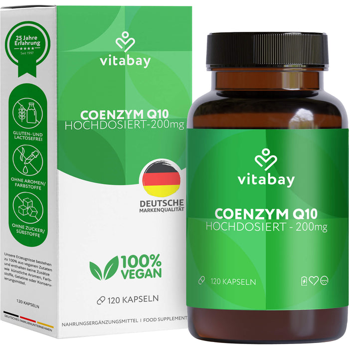 Coenzym Q10 Ubichinon Komplex 200 mg vegan, 120 St KAP