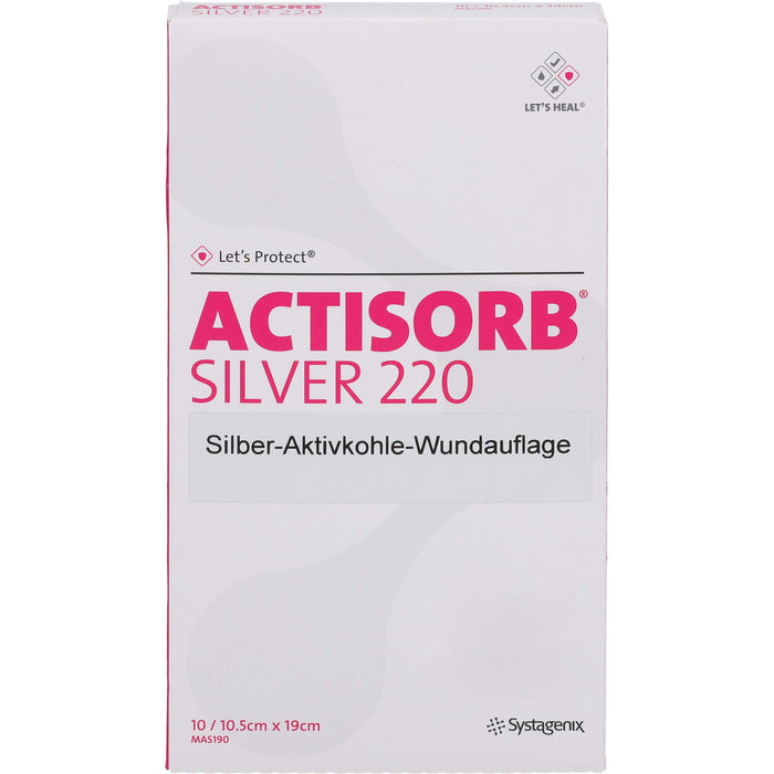 ACTISORB 220 Silver 19,0x10,5cm steril, 10 St KOM