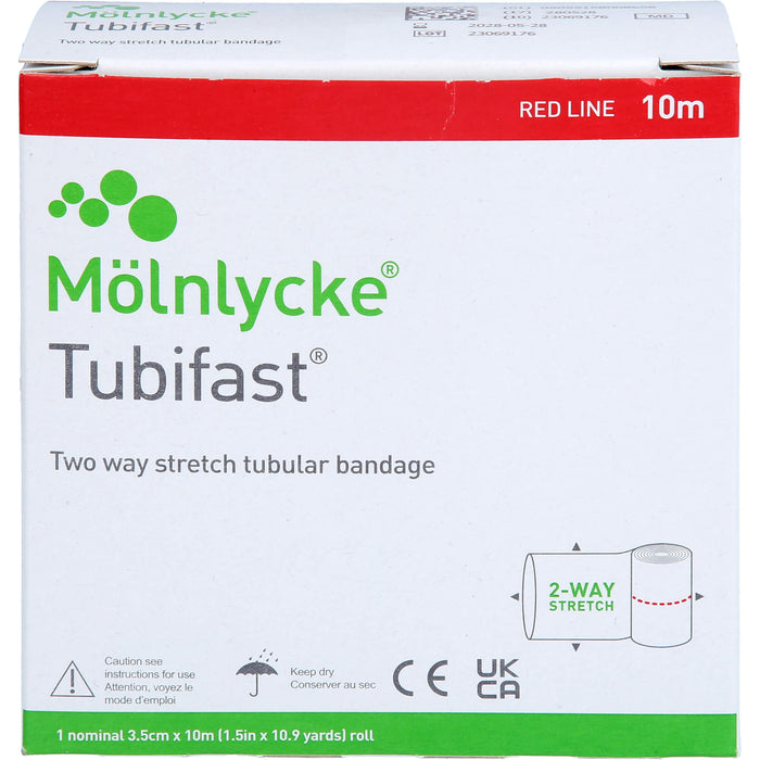 Mölnlycke Tubifast 2-Way Stretch 3,5 cm x 10 m rot, 1 pcs. Bandage