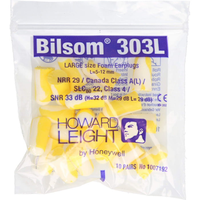 BILSOM 303 LARGE GEHÖRSCHUTZSTÖPSEL, 20 pcs. Earplugs